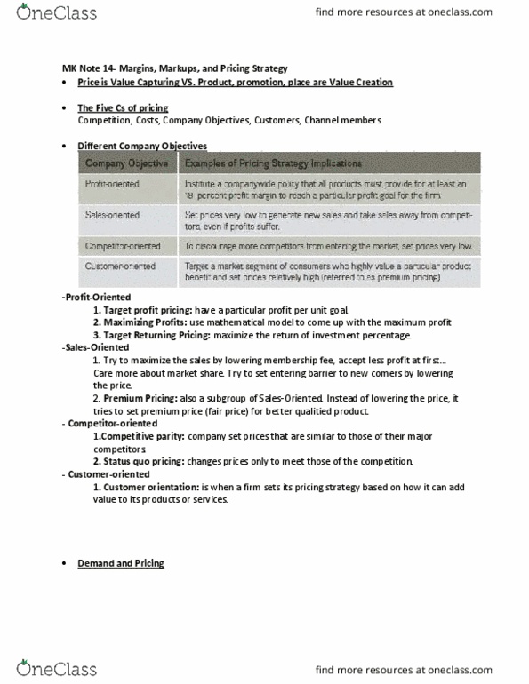 SMG MK 323 Lecture Notes - Lecture 14: Predatory Pricing, Blu-Ray, Price Fixing thumbnail