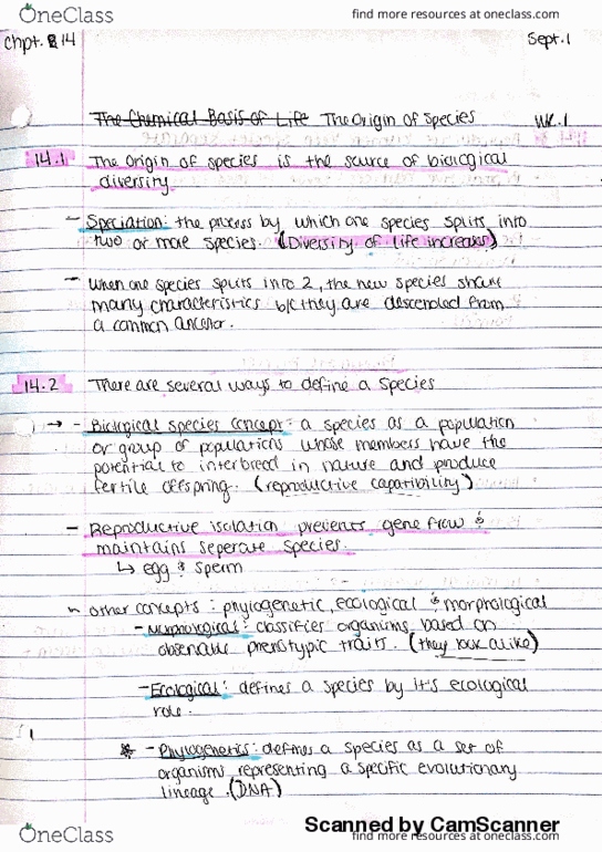 BIOL 103 Lecture 2: BIOL 103 notes- chpt. 14 & 15 thumbnail