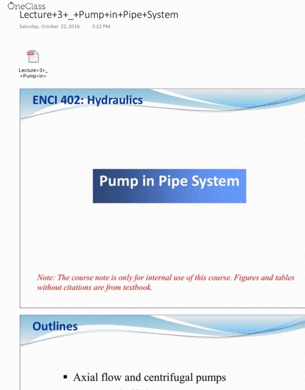 ENCI 402 Lecture 3: Lecture+3+_+Pump+in+Pipe+System thumbnail