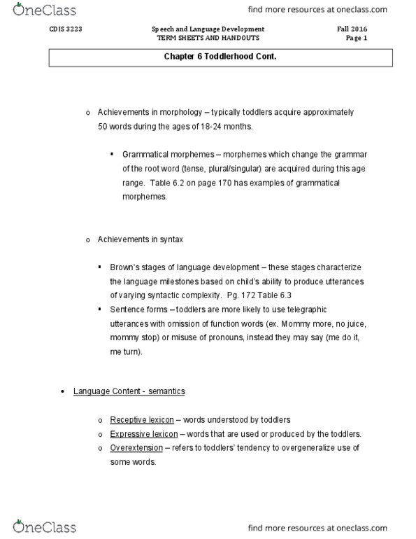 CDIS 3223 Lecture Notes - Lecture 8: Milk Bottle, Problem Of Induction, Fast Mapping thumbnail