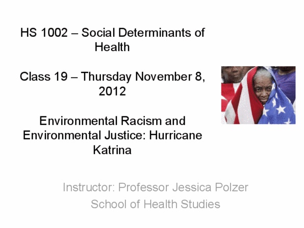 Health Sciences 1002A/B Lecture Notes - Disparate Impact, Precautionary Principle, Natural Disaster thumbnail