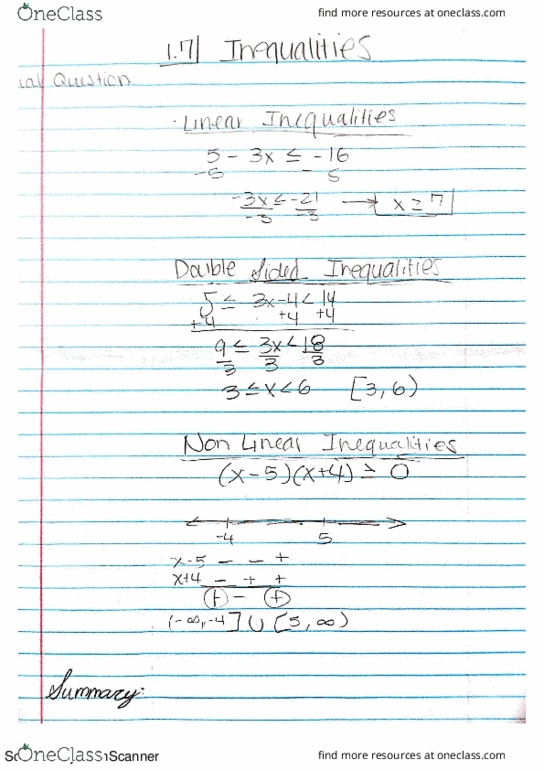 MATH 32 Lecture 7: Linear And Double-Sided Inequalities thumbnail