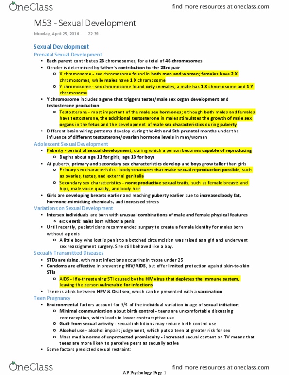 PSYCH 1XX3 Lecture 68: M53 - Sexual Development thumbnail