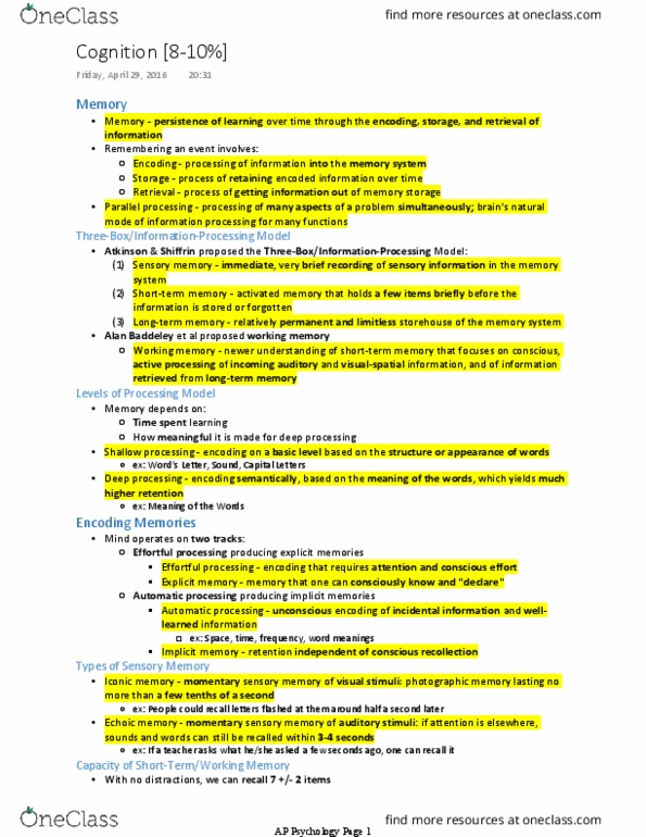 PSYCH 1XX3 Lecture Notes - Lecture 27: Roygbiv, Isight, Saue thumbnail