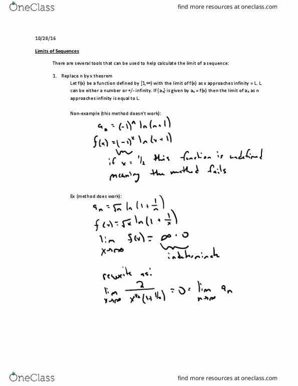 L24 Math 132 Lecture 24: Limits of Sequences thumbnail