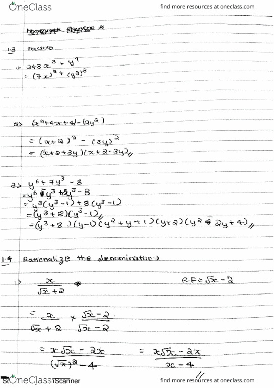 Mathematics MATH 15900 Lecture 2: algebra 2 thumbnail