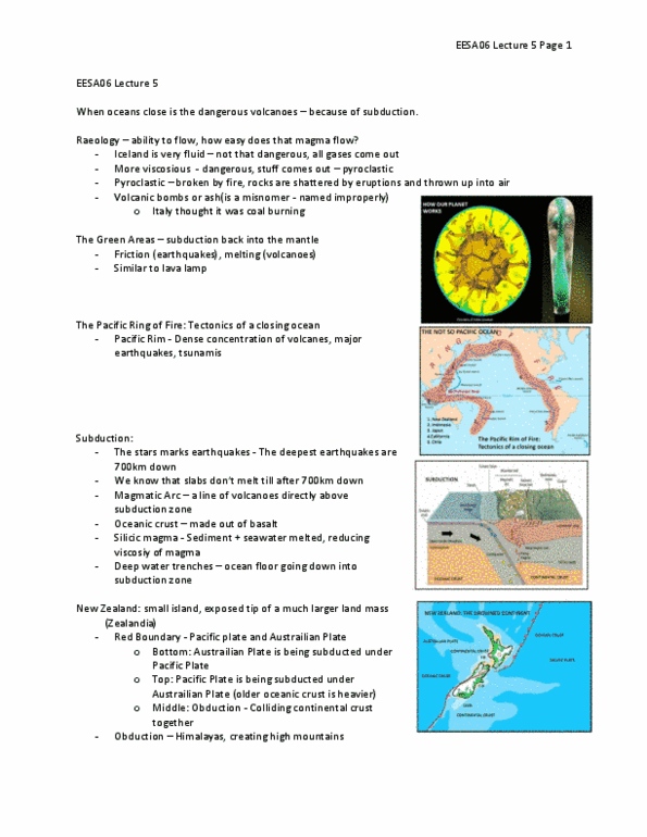 EESA06H3 Lecture Notes - Lecture 5: Volcanic Arc, Mount Merapi, Basalt thumbnail