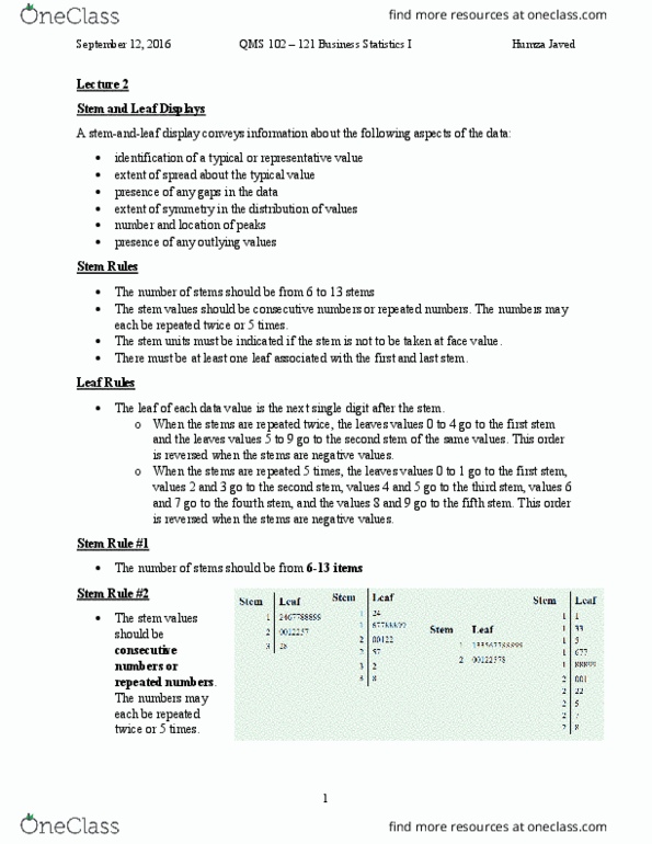 QMS 102 Lecture 2: Lecture 2 Notes thumbnail