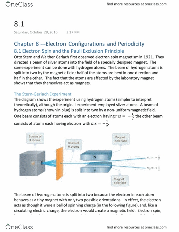 CHEM 0110 Chapter 8: 8.1 Electron Configurations and Periodicity thumbnail