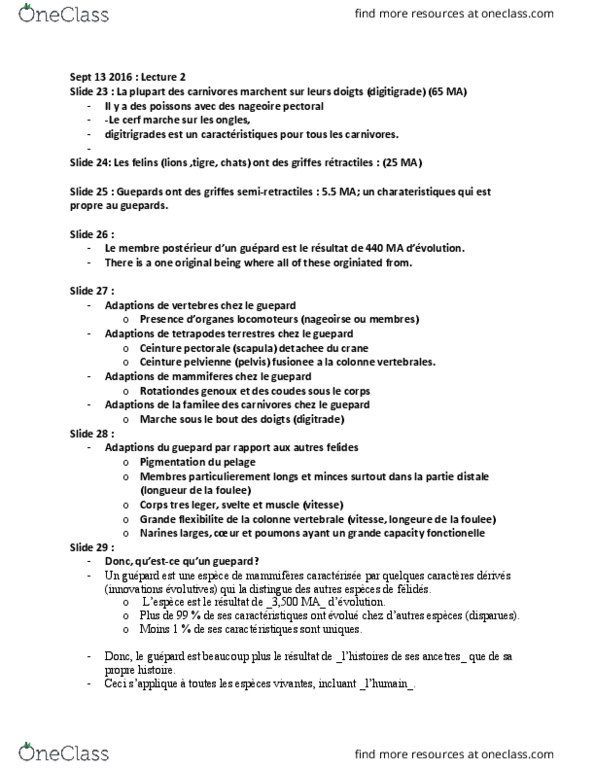 BIO 1530 Lecture Notes - Lecture 2: Le Monde, Vise, Americain thumbnail