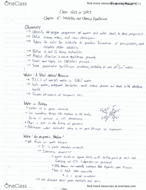 CHEM 1E03 Chapter Notes - Chapter 6-1: Watir, Chlordiazepoxide, Hydrogen Bond thumbnail
