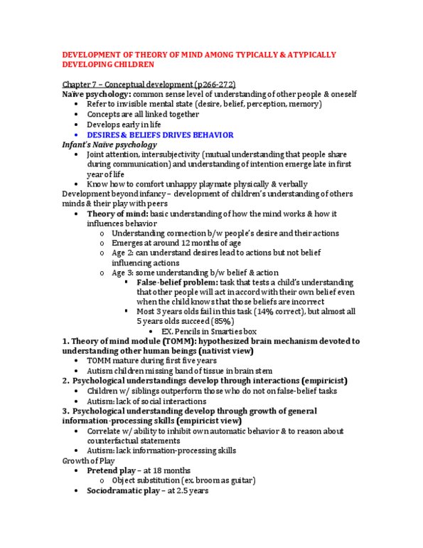 PSYC 315 Chapter Notes - Chapter 7: Joint Attention, Brainstem, Intersubjectivity thumbnail