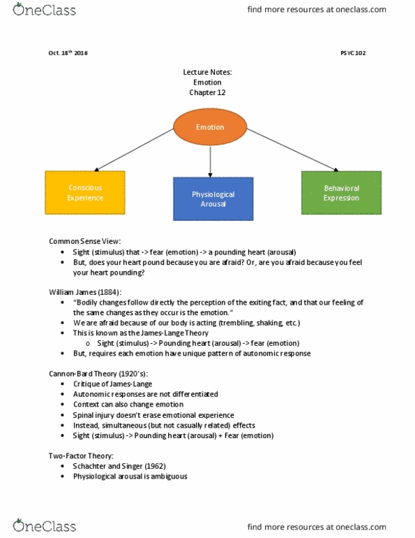 PSYC 102 Lecture Notes - Lecture 5: Cortisol, Rhinovirus, Homeostasis thumbnail