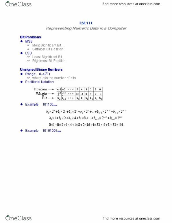 CSE 111 Lecture 2: numeric_representation_2 thumbnail