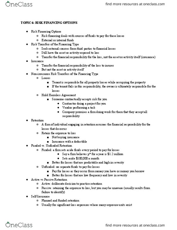 RMI 2101 Lecture Notes - Lecture 6: Single Parent thumbnail