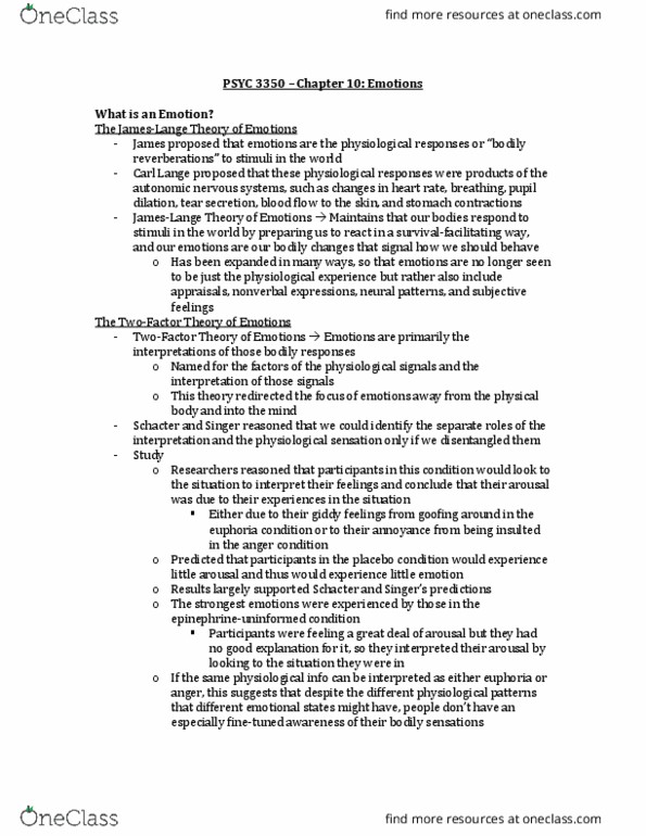 PSYC 3350 Chapter Notes - Chapter 10: Collectivism, European Canadian, Display Rules thumbnail