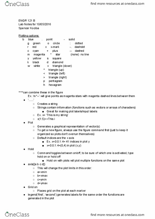 ENGR 121 Lecture Notes - Lecture 3: Pentagram, B Lab, Cyan thumbnail