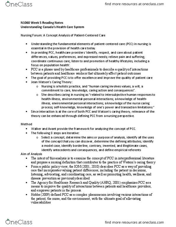 Nursing 1060A/B Lecture Notes - Lecture 5: Centers For Medicare And Medicaid Services, Jea, Primary Healthcare thumbnail