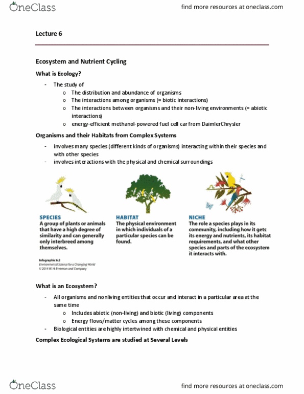ENVS 1000U Lecture Notes - Lecture 6: Eutrophication, Limiting Factor, Cyanobacteria thumbnail