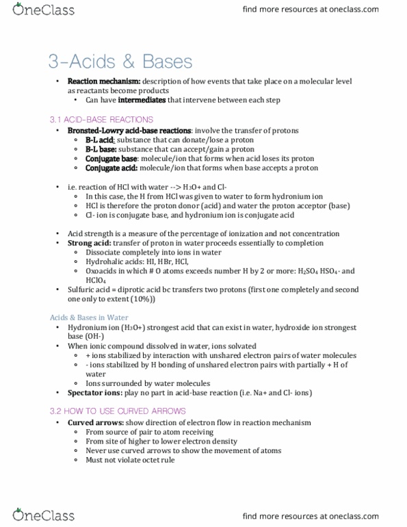 CHEM 212 Chapter Notes - Chapter 3: Ethylene, Substituent, Ion thumbnail