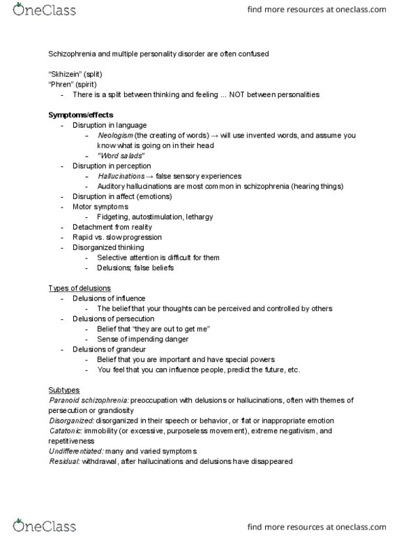 PSY 1102 Lecture Notes - Lecture 6: Schizoid Personality Disorder, Social Inhibition, Narcissistic Personality Disorder thumbnail