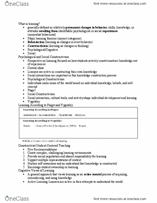 EDP 201 Lecture Notes - Lecture 9: Sketchpad, Gestalt Psychology, Long-Term Memory thumbnail