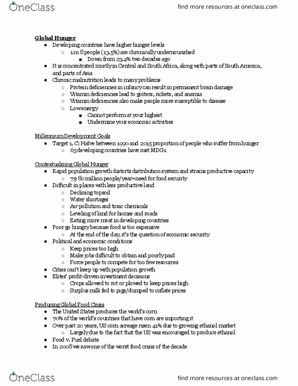 SOC 105 Lecture Notes - Lecture 20: Grameen Bank, Agribusiness, Environmental Migrant thumbnail