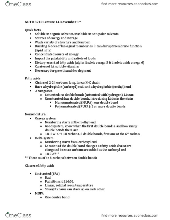 NUTR 3210 Lecture Notes - Lecture 14: Acetyl-Coa, Phospholipid, 3 Ft Gauge Rail Modelling thumbnail