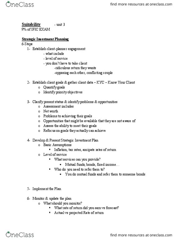 Financial Services _Ã‡Ã´ Client Services RFC126 Lecture Notes - Lecture 3: Purchase Order, Financial Adviser, Know Your Customer thumbnail