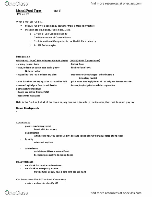 Financial Services _Ã‡Ã´ Client Services RFC126 Lecture Notes - Lecture 6: Venezuelan Institute For Scientific Research, Financial Institution, Cash Flow thumbnail