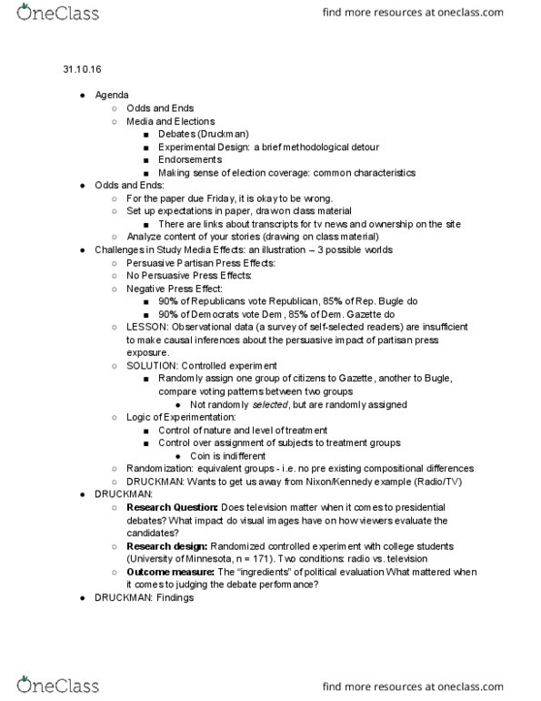 PLAP 3140 Lecture Notes - Lecture 18: Scientific Control thumbnail