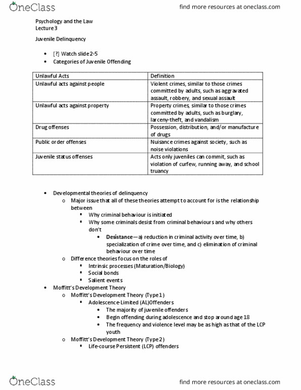 PSYC39H3 Lecture Notes - Lecture 3: Conduct Disorder, Trait Theory, Multisystemic Therapy thumbnail