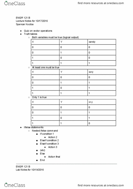 ENGR 121 Lecture Notes - Lecture 5: B Lab thumbnail