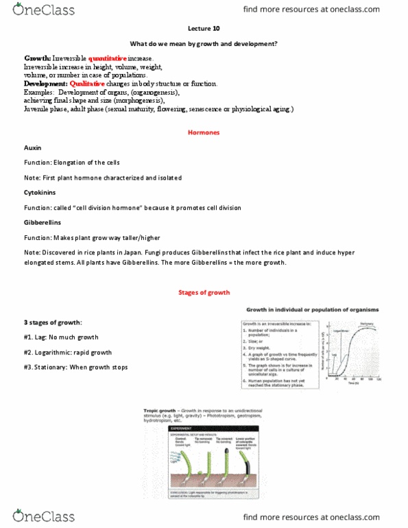 BIOL 111 Lecture Notes - Lecture 10: Meiosis, Gametophyte, Rain Gauge thumbnail