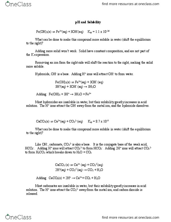 01:160:162 Lecture Notes - Lecture 15: Acid Rain, Lewis Acids And Bases, Equilibrium Constant thumbnail