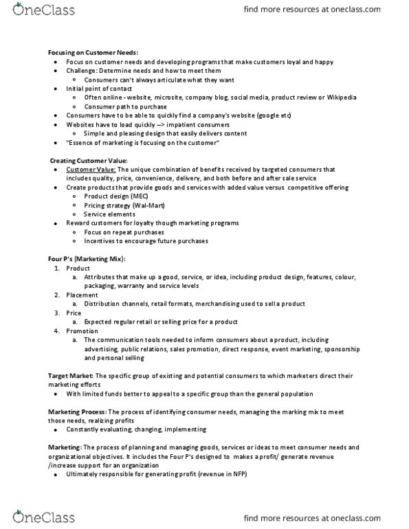 Management and Organizational Studies 1021A/B Chapter Notes - Chapter 1: Walmart, Search Engine Optimization, Short Code thumbnail