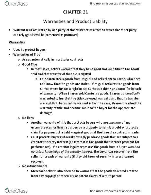 33:140:320 Lecture Notes - Lecture 21: Security Interest, Product Liability, Air Compressor thumbnail