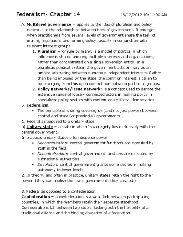 POL111H5 Chapter Notes - Chapter 14: Liberal Democracy, Clarity Act, Quebec Sovereignty Movement thumbnail