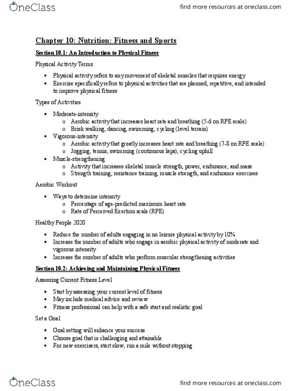 HUMNNTR 2210 Lecture Notes - Lecture 19: Skeletal Muscle, Fitness Professional, Adenosine Triphosphate thumbnail