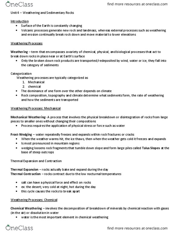 Earth Sciences 1070A/B Lecture Notes - Lecture 4: Silicate Minerals, Amphibole, Parent Material thumbnail