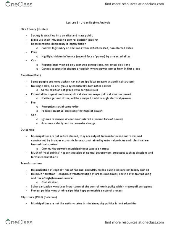 elite theory political science