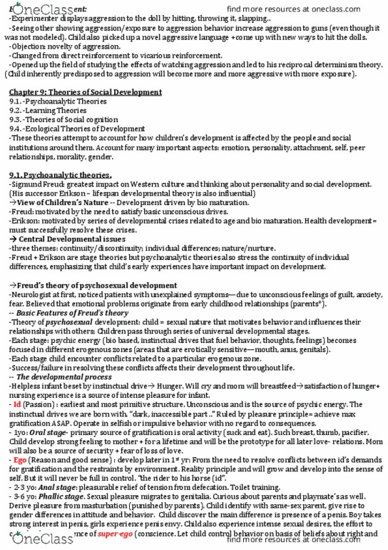 PSYC 251 Chapter Notes - Chapter 9: Generation Gap, Andul, Systematic Desensitization thumbnail