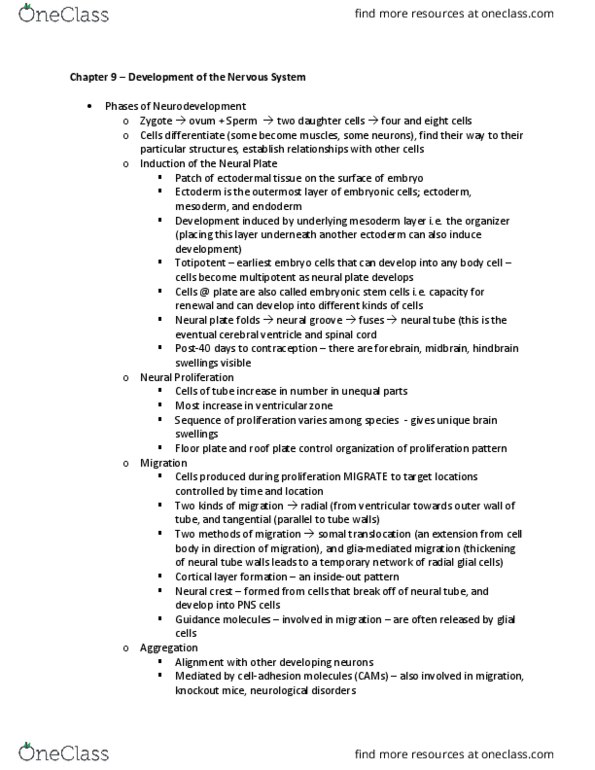 PSY290H1 Chapter Notes - Chapter 9: Knockout Mouse, Critical Period, Williams Syndrome thumbnail