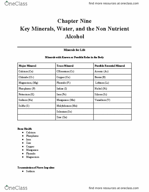 NSC 170C1 Chapter Notes - Chapter 9: Goitre, African Americans, Osteoporosis thumbnail