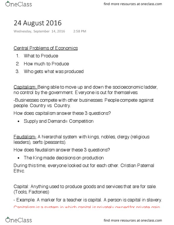 ECON 1740 Lecture Notes - Lecture 1: Enclosure, Transition System, Mercantilism thumbnail