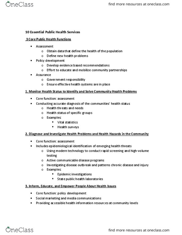 PUBHLTH 122 Chapter Notes - Chapter 5.0: National Institutes Of Health, Agency For Healthcare Research And Quality, Newborn Screening thumbnail