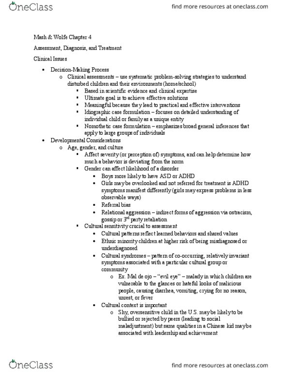 PSYC 330 Chapter Notes - Chapter 4: Educational Specialist, Truancy, Reinforcement thumbnail