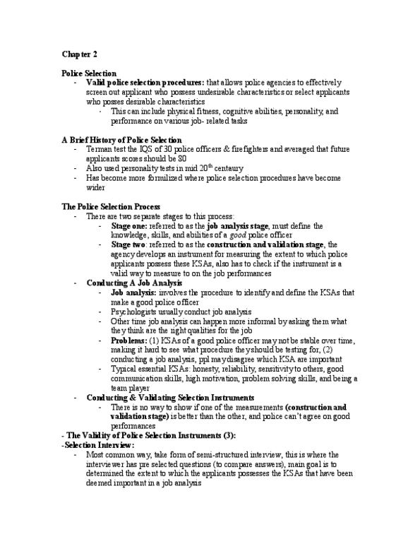 PSYC 2400 Chapter Notes - Chapter 2: Job Analysis, Ambivalence thumbnail