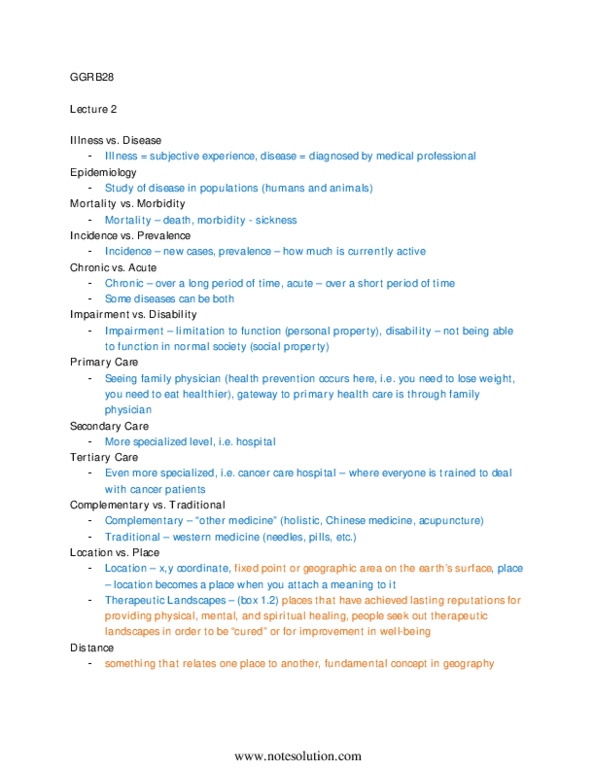 GGRB28H3 Chapter Notes -Asthma, Class Conflict thumbnail