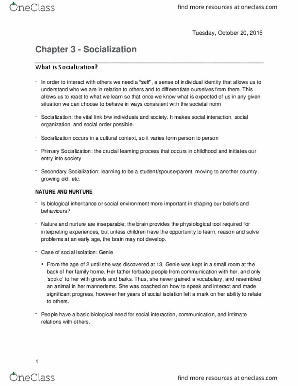 SOC101Y1 Chapter 130-154: Socialization 130-154 thumbnail